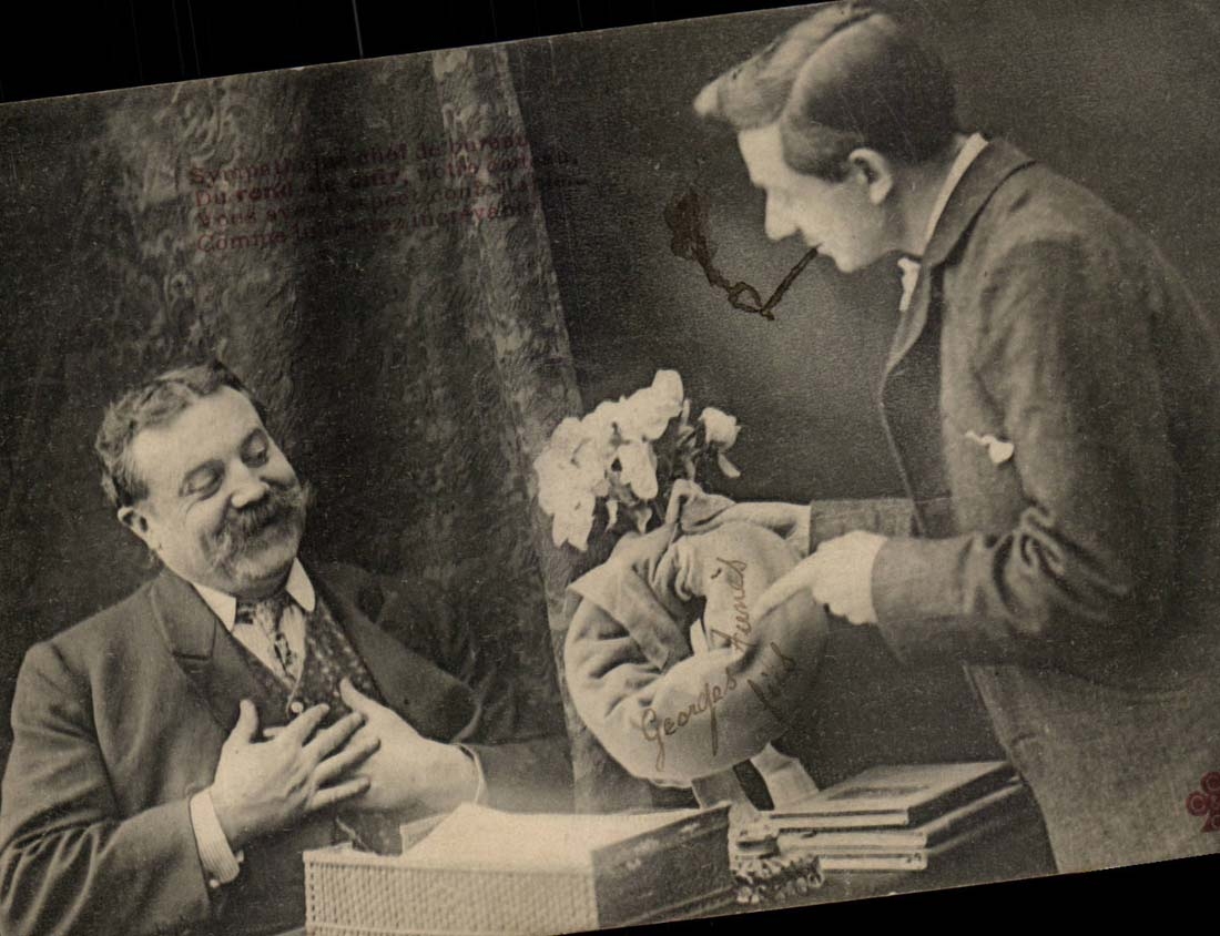 CPA Humour Sympathique chef de bureau