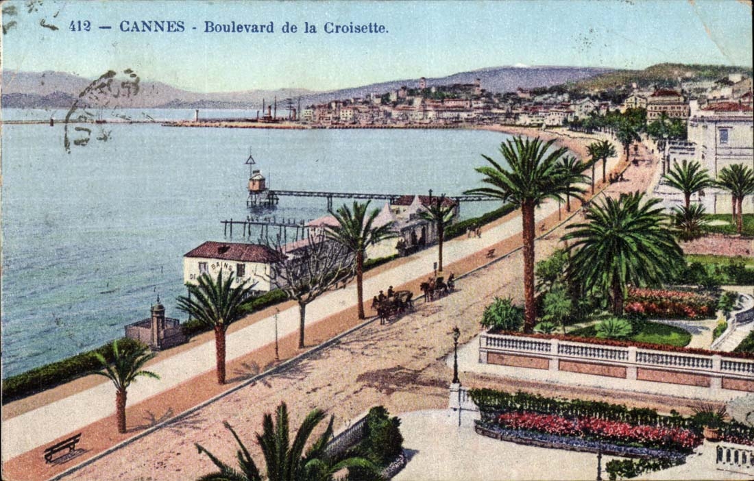 Cannes CPA Boulevard of the Small cross