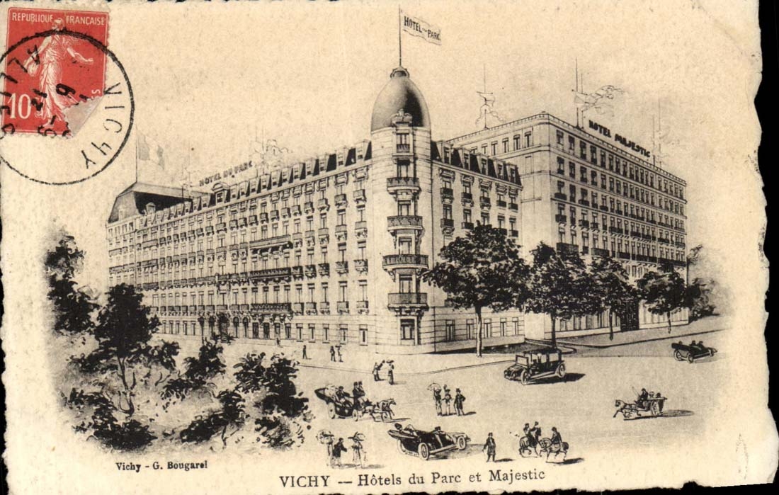 Vichy CPA Hotels of the park and Majestic