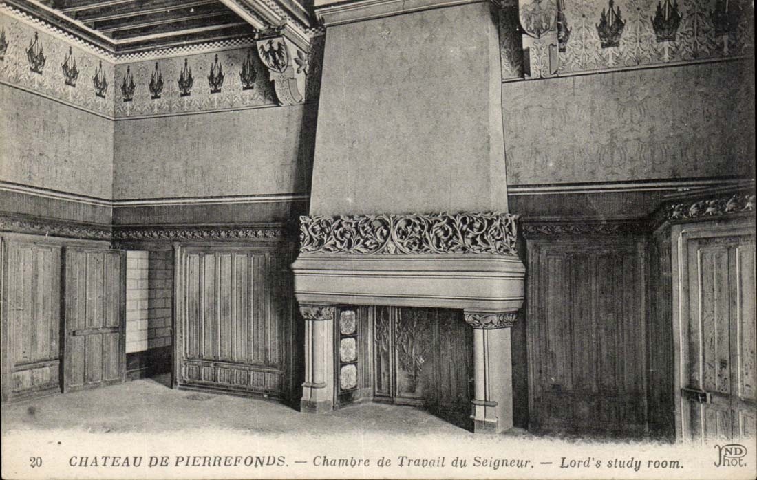 Chateau de Pierrefonds CPA Chambre de travail du seigneur