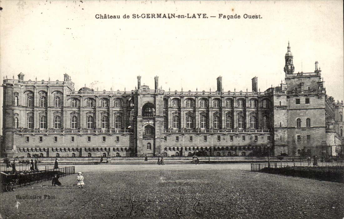 castle of Saint Germain CPA Western Frontage