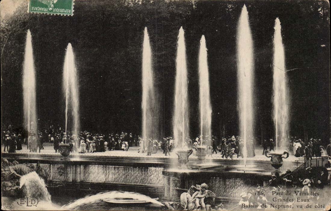 Park of Versailles CPA Basin of Neptune seen of dimension