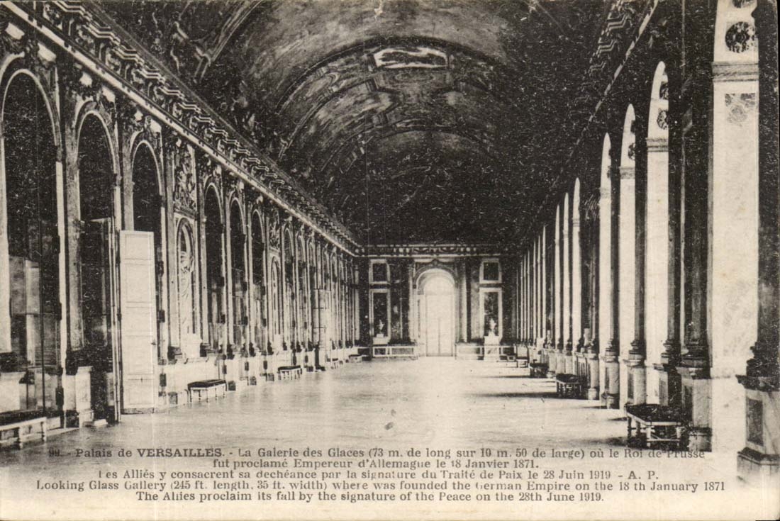 Park of Versailles CPA the gallery of the ices