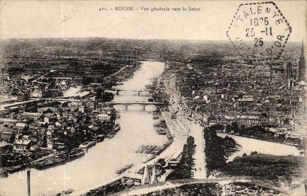 Rouen CPA View towards the Seine
