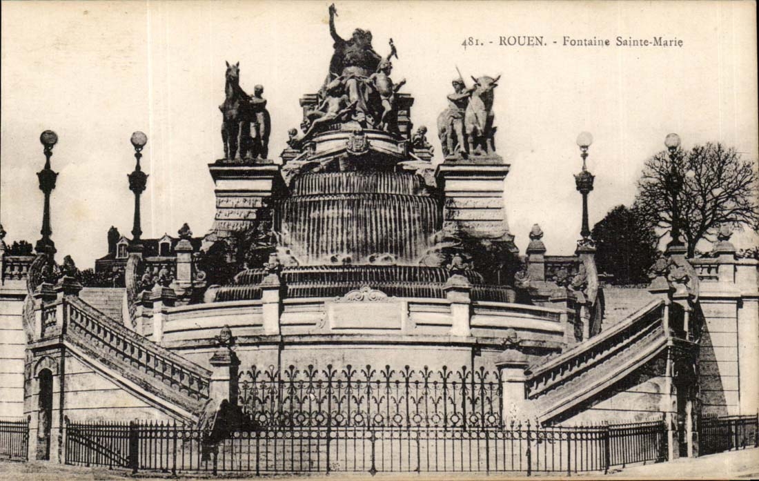 Rouen CPA Fountain Sainte Marie