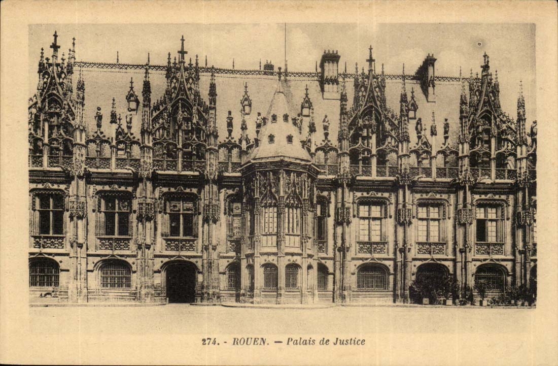 Rouen MODERN CARD law courts