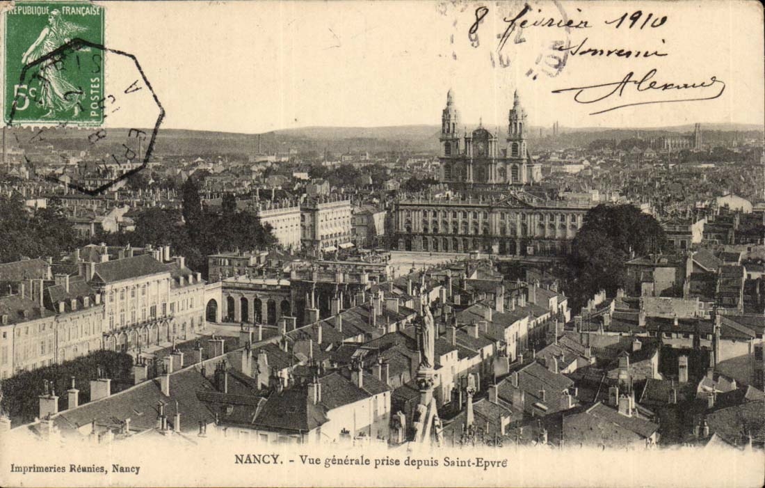Nancy CPA Vue generale prise depuis Saint Epvre