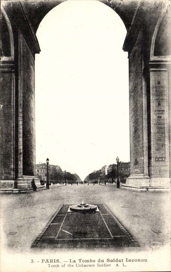 Paris CPA the Tomb of the unknown soldier
