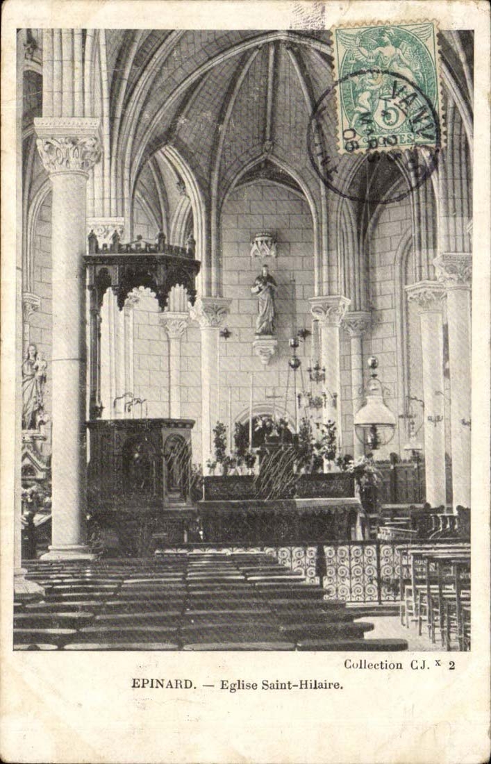 Epinard CPA Eglise Saint hilaire