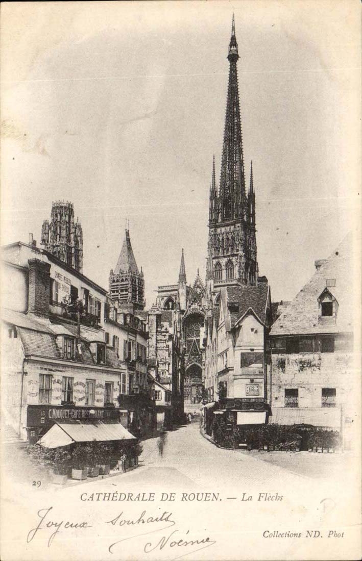 Cathedral of Rouen CPA the arrow