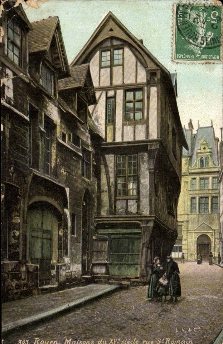 Rouen CPA Houses of the 15th street St Romain