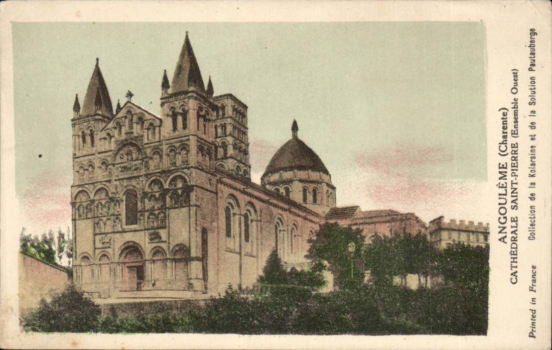 Angouleme CPA Cathedrale Saint Pierre (ensemble Ouest)