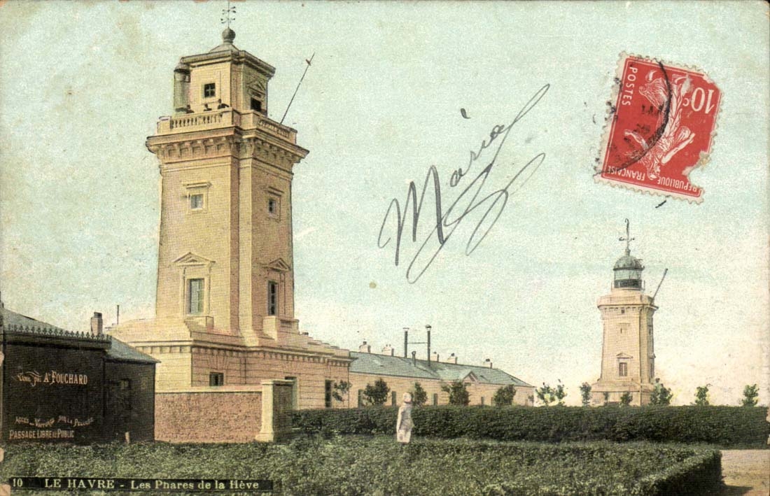 Le Havre CPA headlights of Heve (lighthouse)