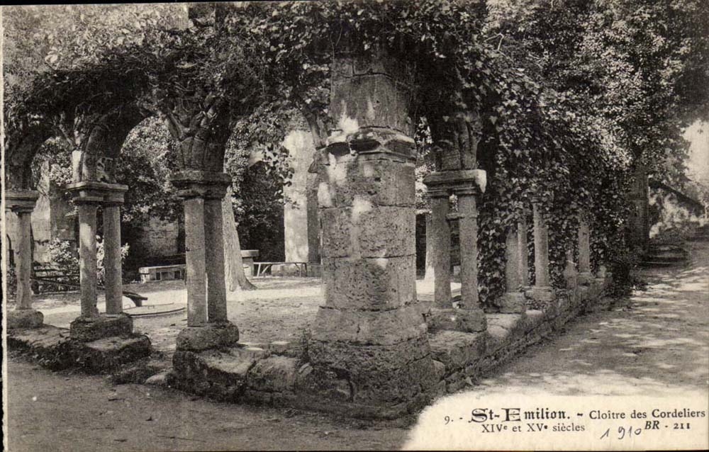 Saint Emilion CPA Cloister of Cordeliers 14 and 15th
