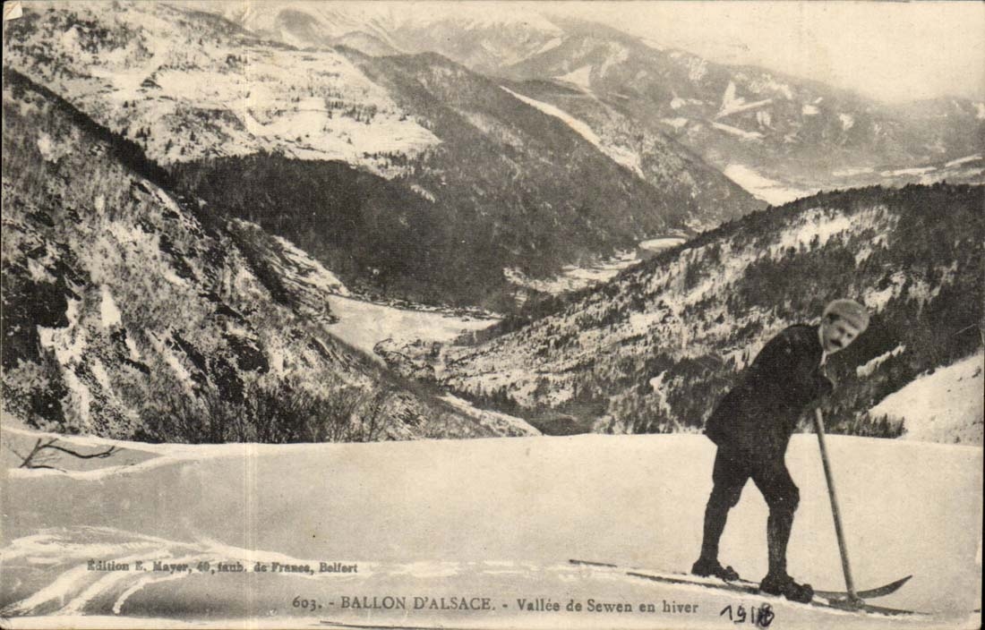 CPA Balloon of Alsace Valley of Sewen in winter