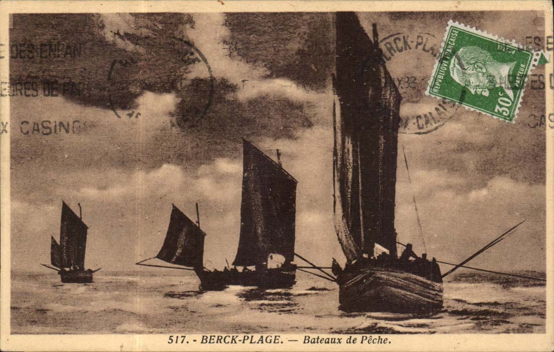 Berck Beach CPA Boats of sin