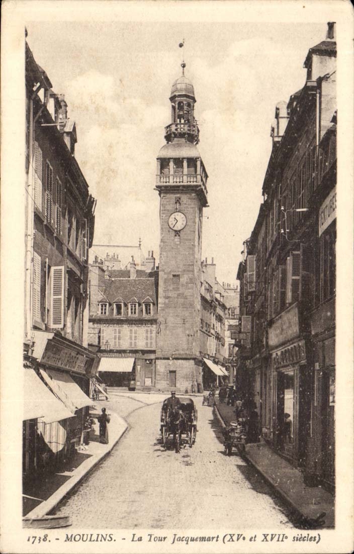 Moulins CPA the Jacquemart tower