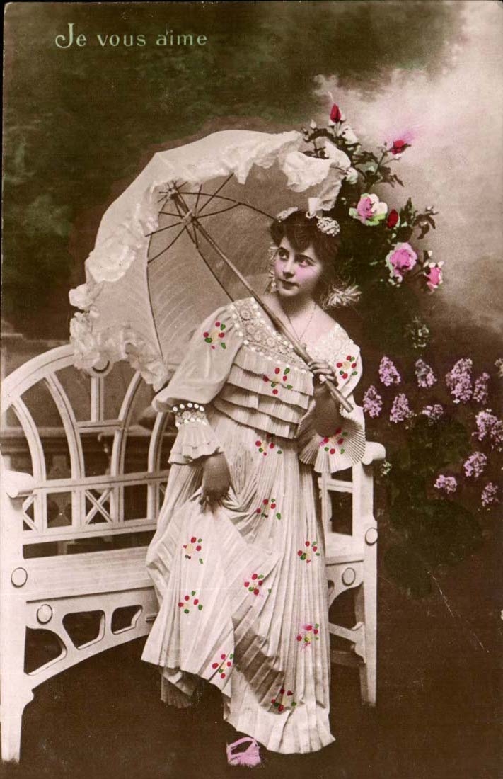 CPA Femme I love you