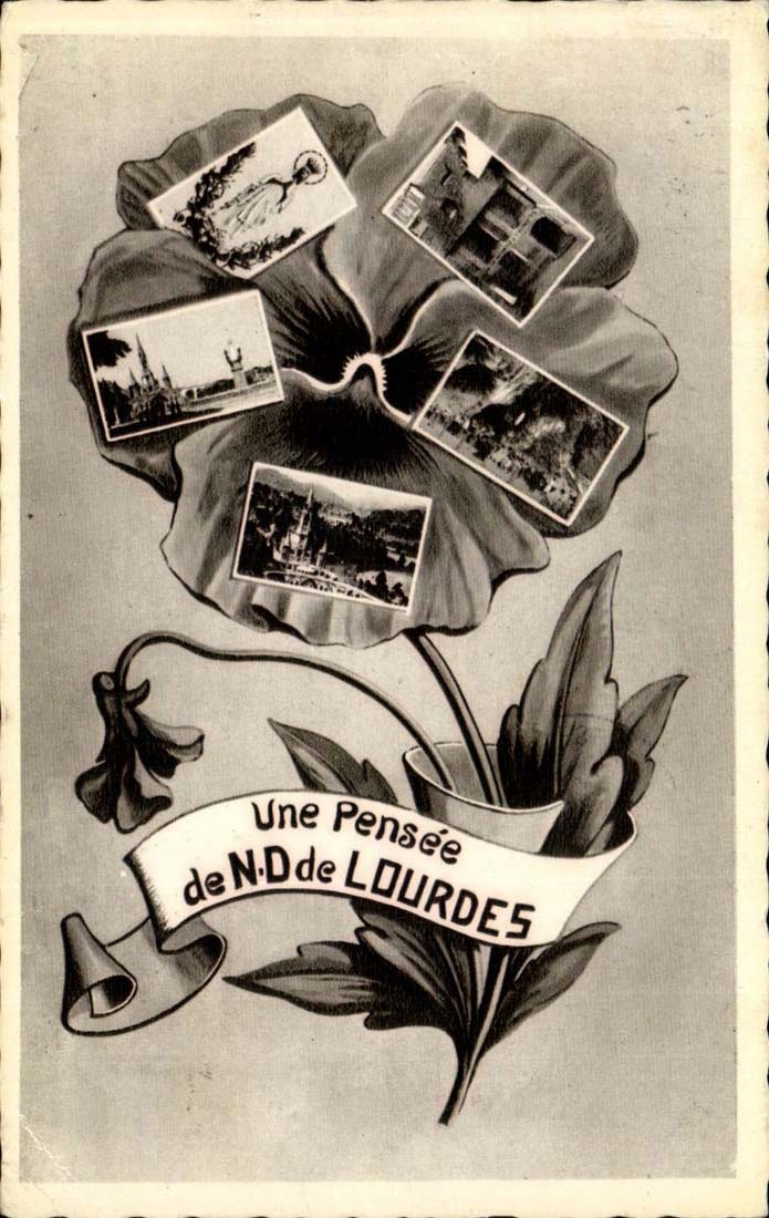 CPA a ND thought of Lourdes