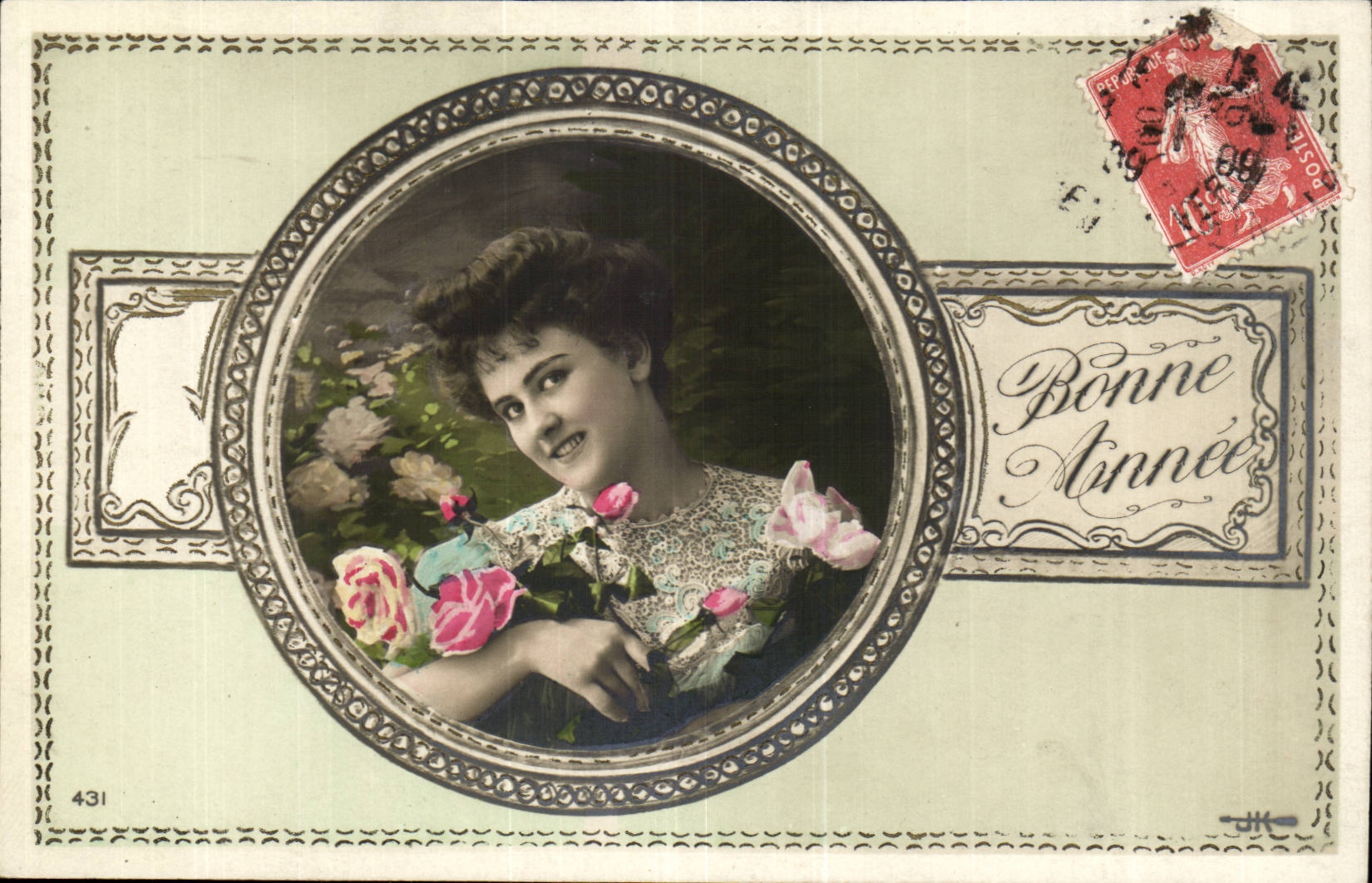 Fantasy - Woman - Bonnee year - pink - CPA