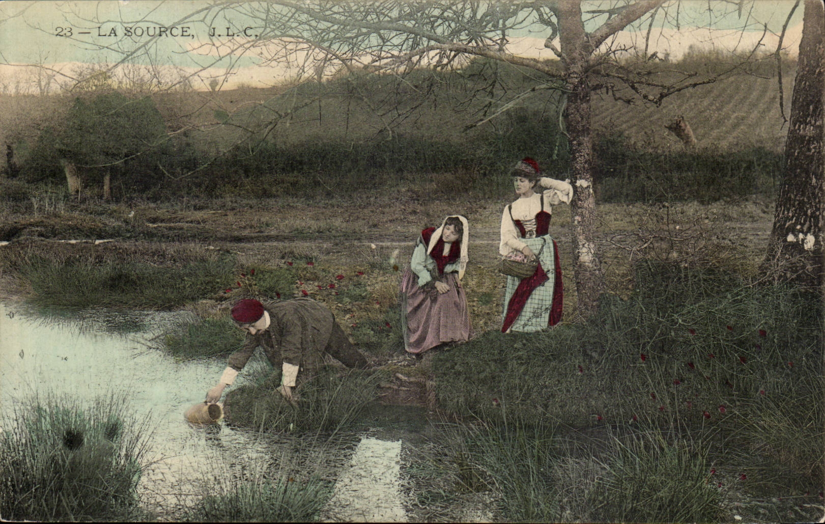 Die Quelle - Landarbeiter - CPA