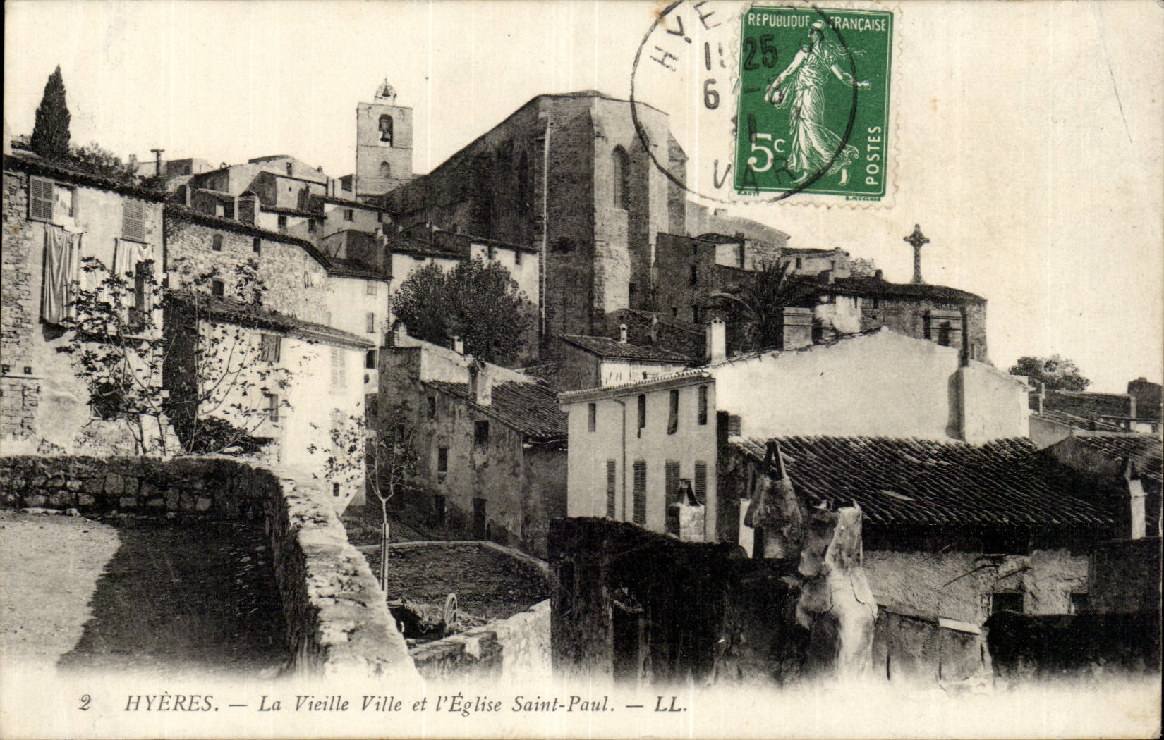 hyeres die alte Stadt und die Kirche Saint Paul CPA