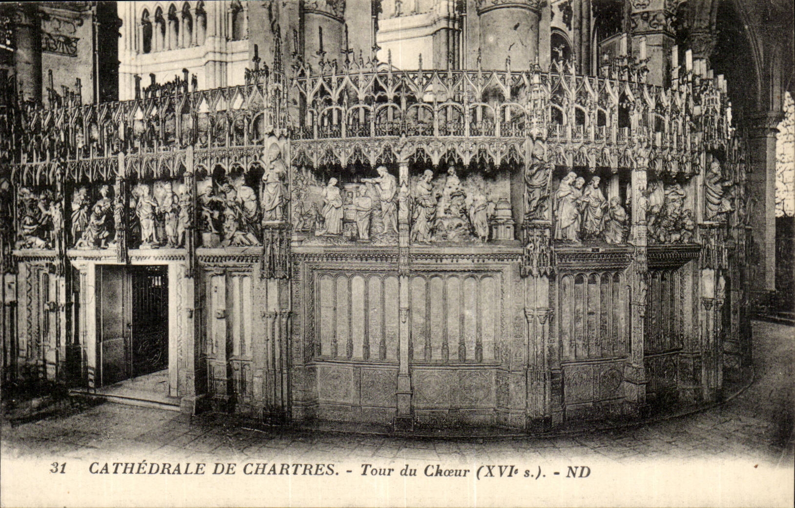 Chartres - Tower of the chorus XVI century CPA