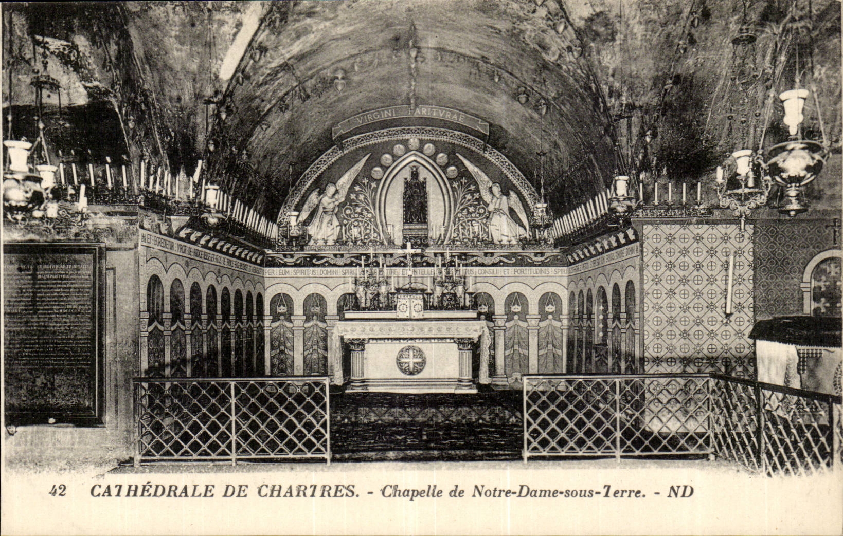 Chartres - Vault of Notre Dame under Ground CPA