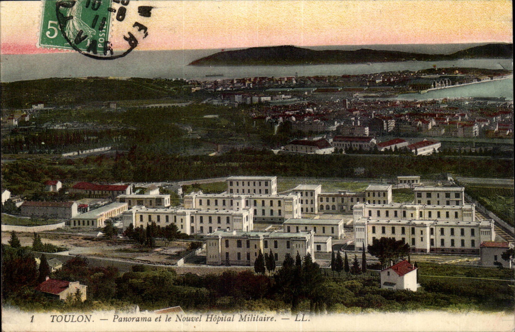 Toulon - Panorama and New Hospital CPA