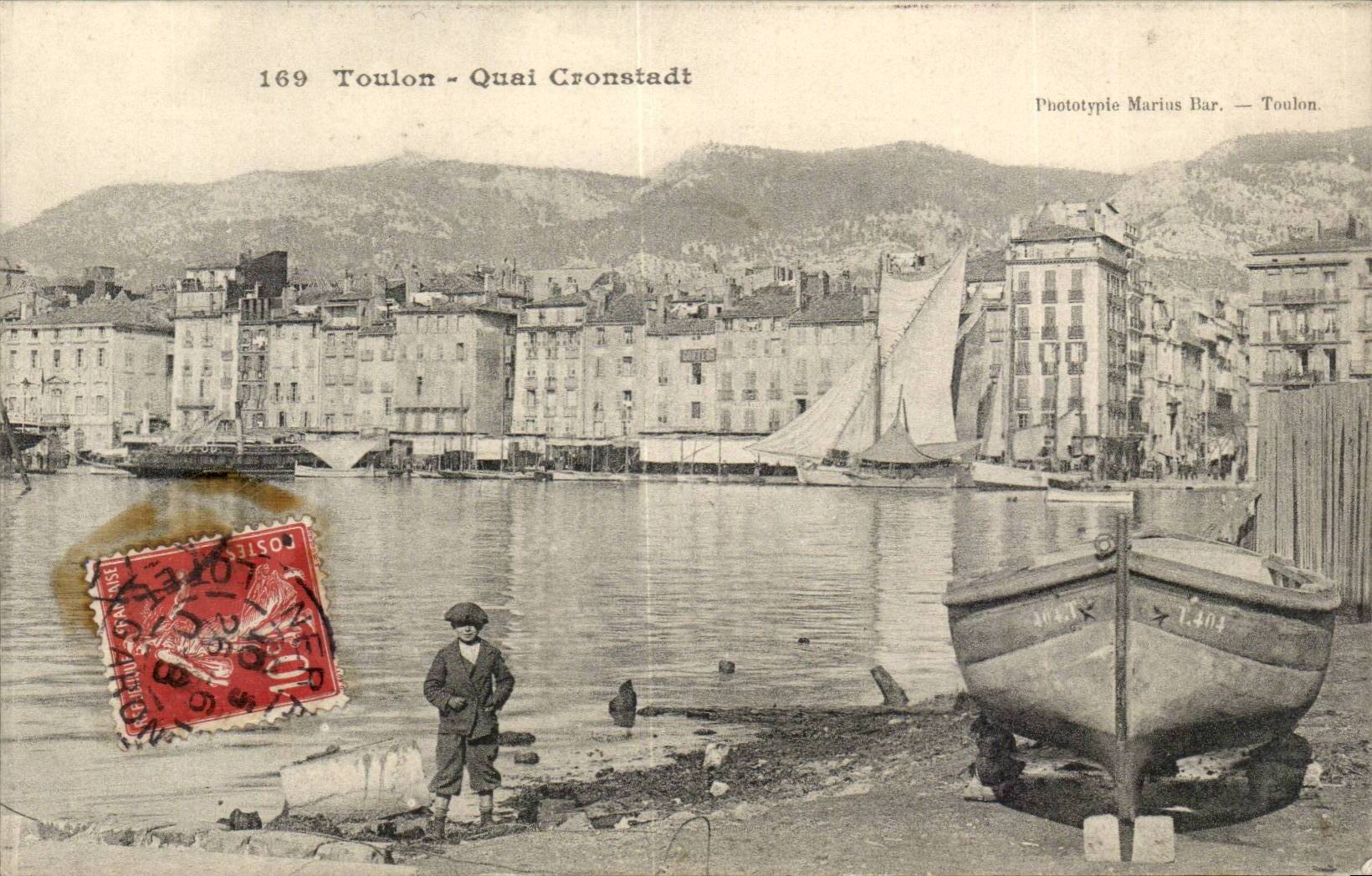 Toulon CPa Quay Cronstadt (child boat)
