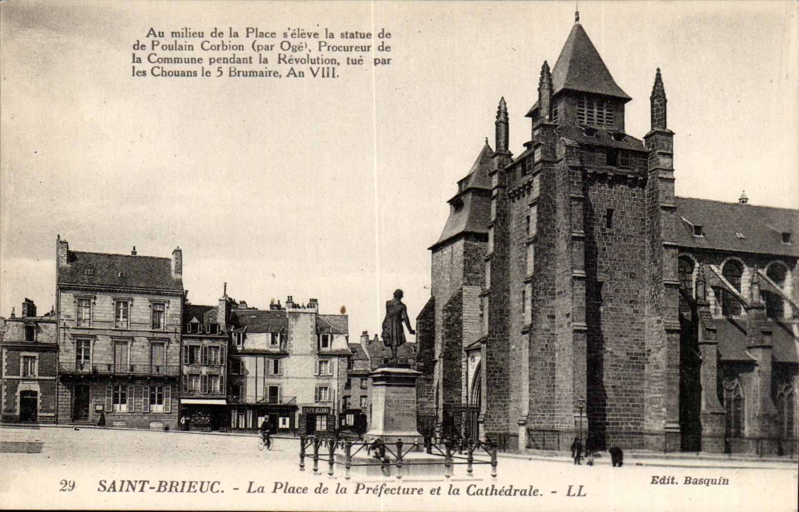 Saint Brieuc CPA the place of the prefecture and Al cathedral