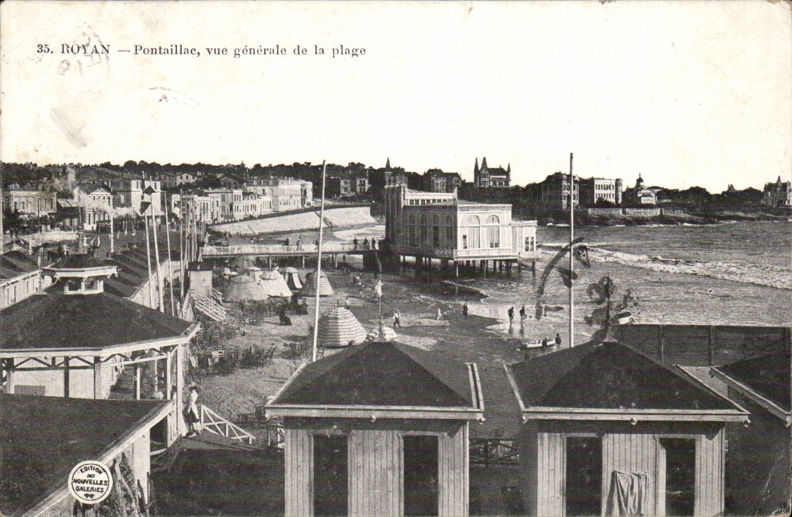 Royan CPA Pontaillac Ansicht des Strandes