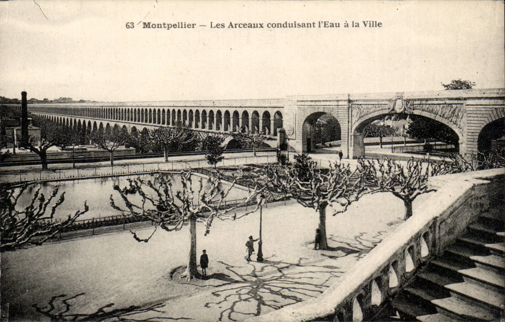 Montpellier CPA Les arceaux conduisant l'eau a la ville