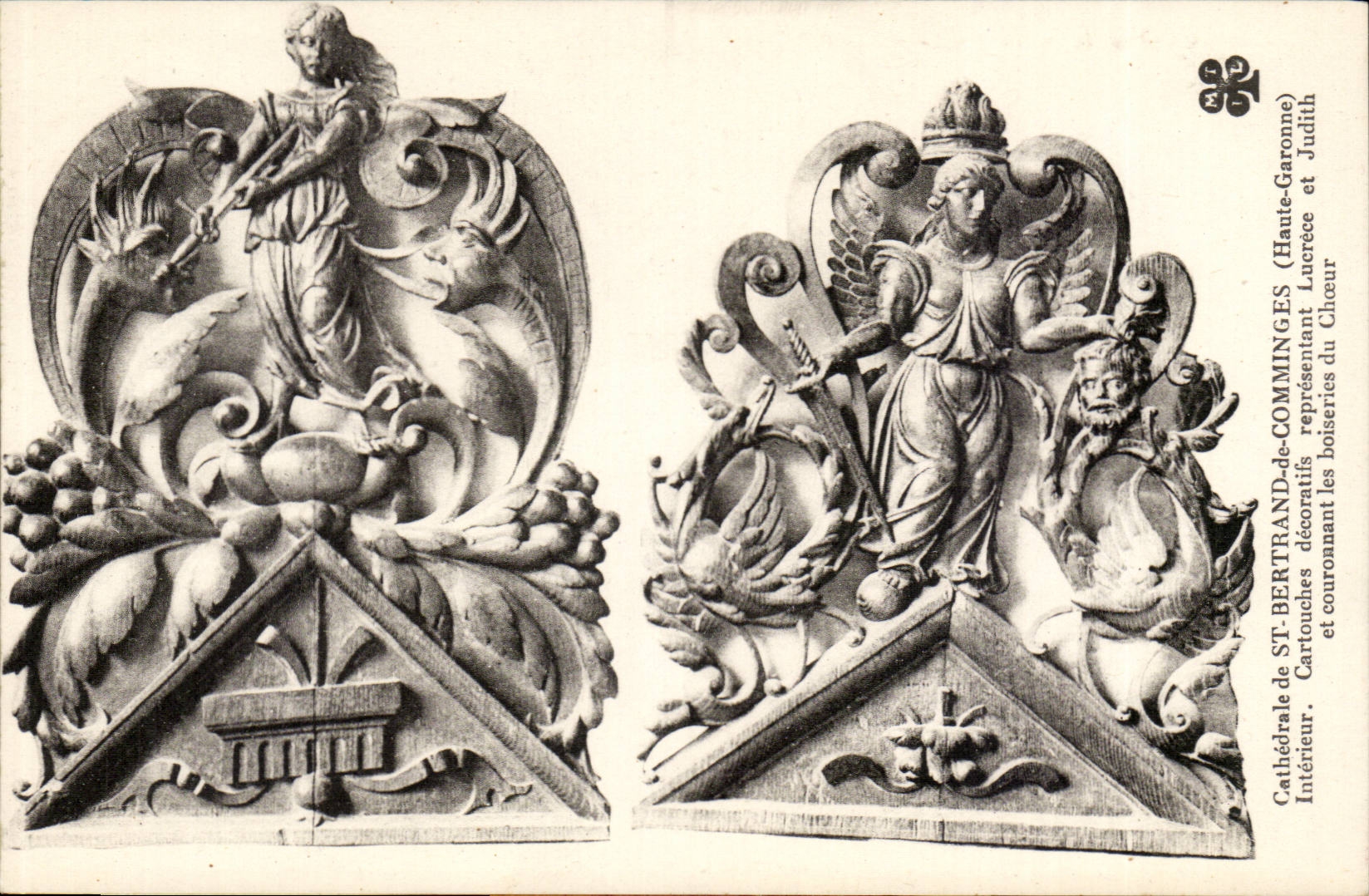 CPA Cathedral of St Bertrand de Comminges Lucrece and Judith