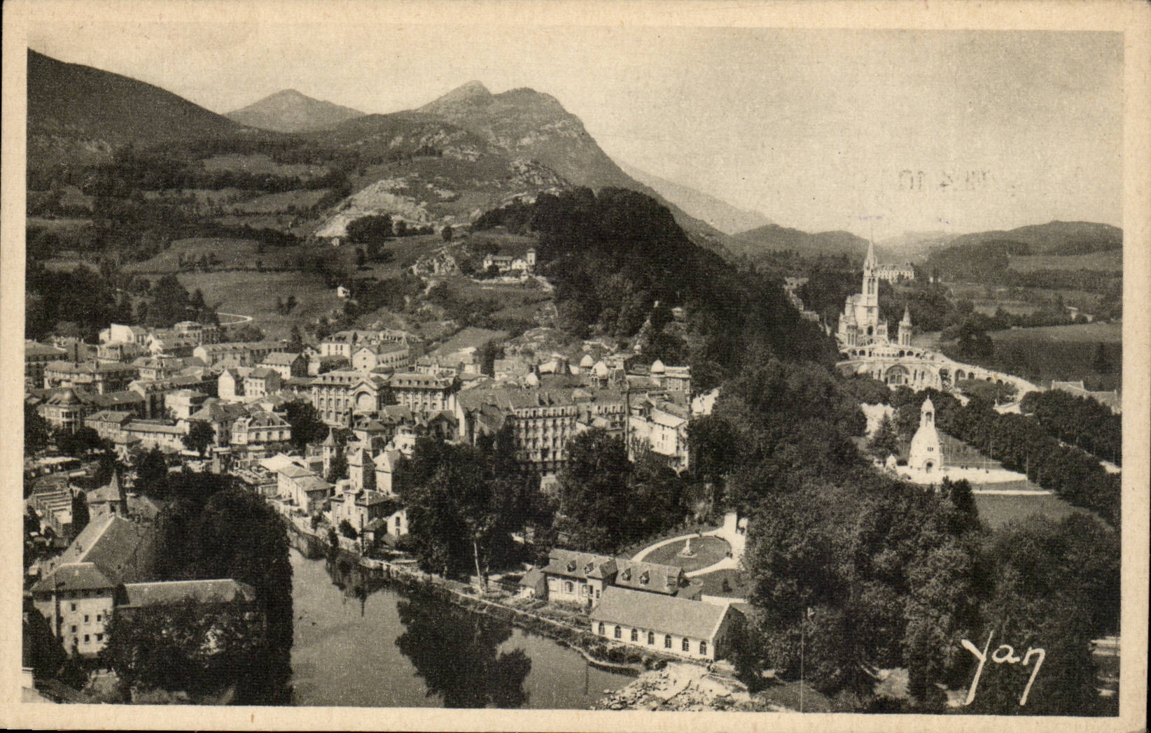 Lourdes - View Taken Castle Fort - CPA