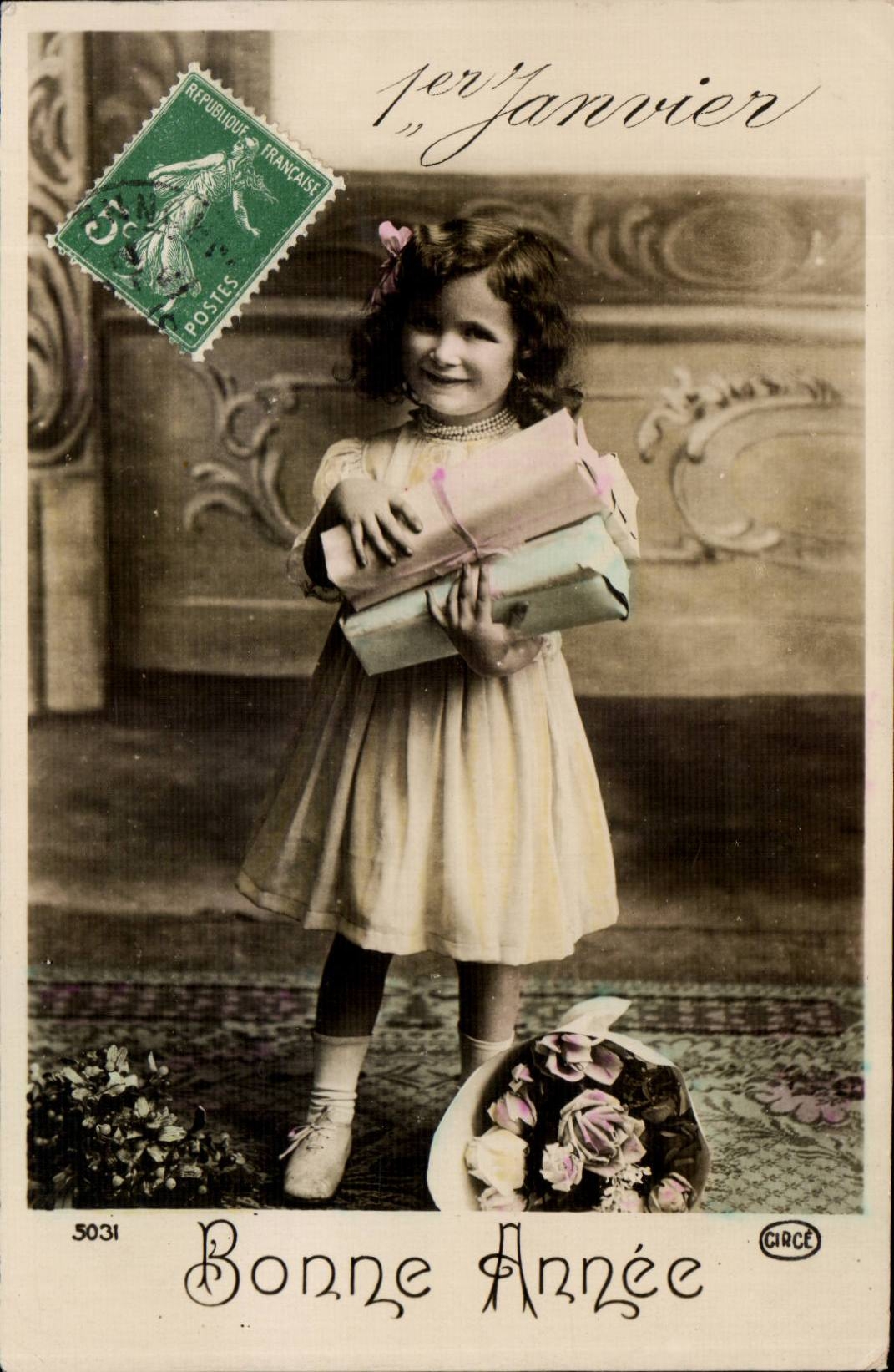 CPA Fantasy Child January 1st Happy New Year