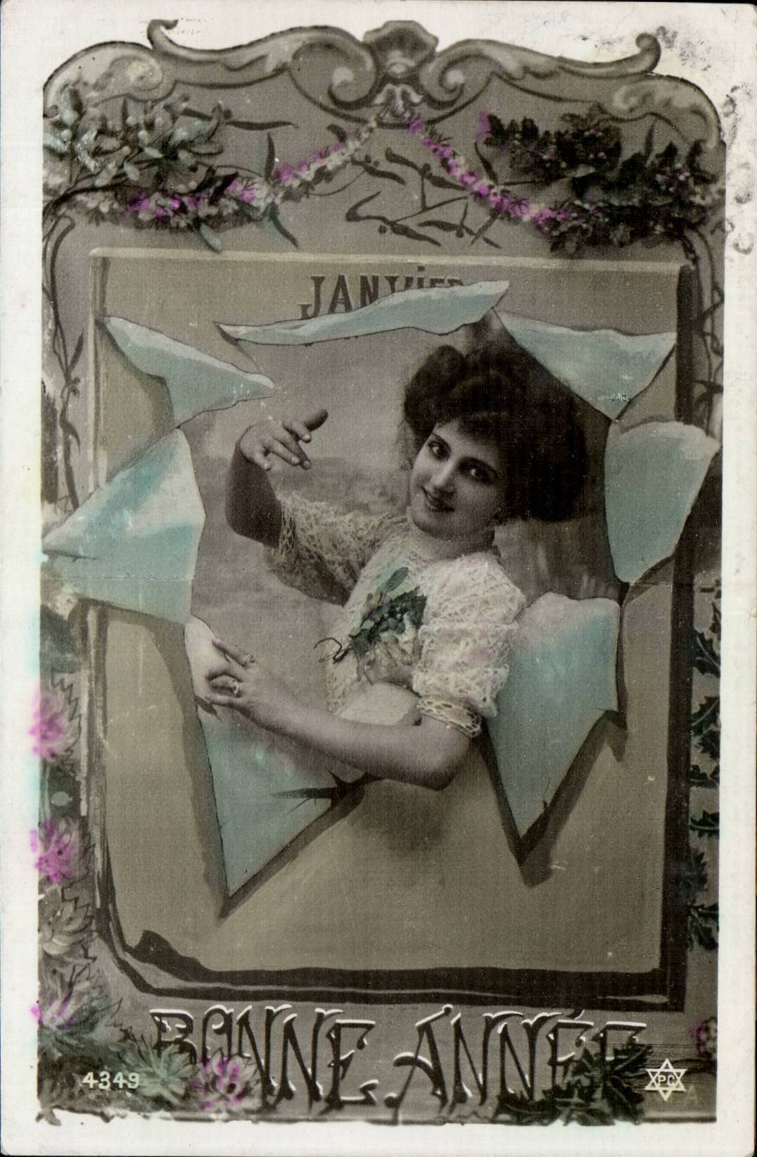 CPA Fantasy Woman January Happy New Year