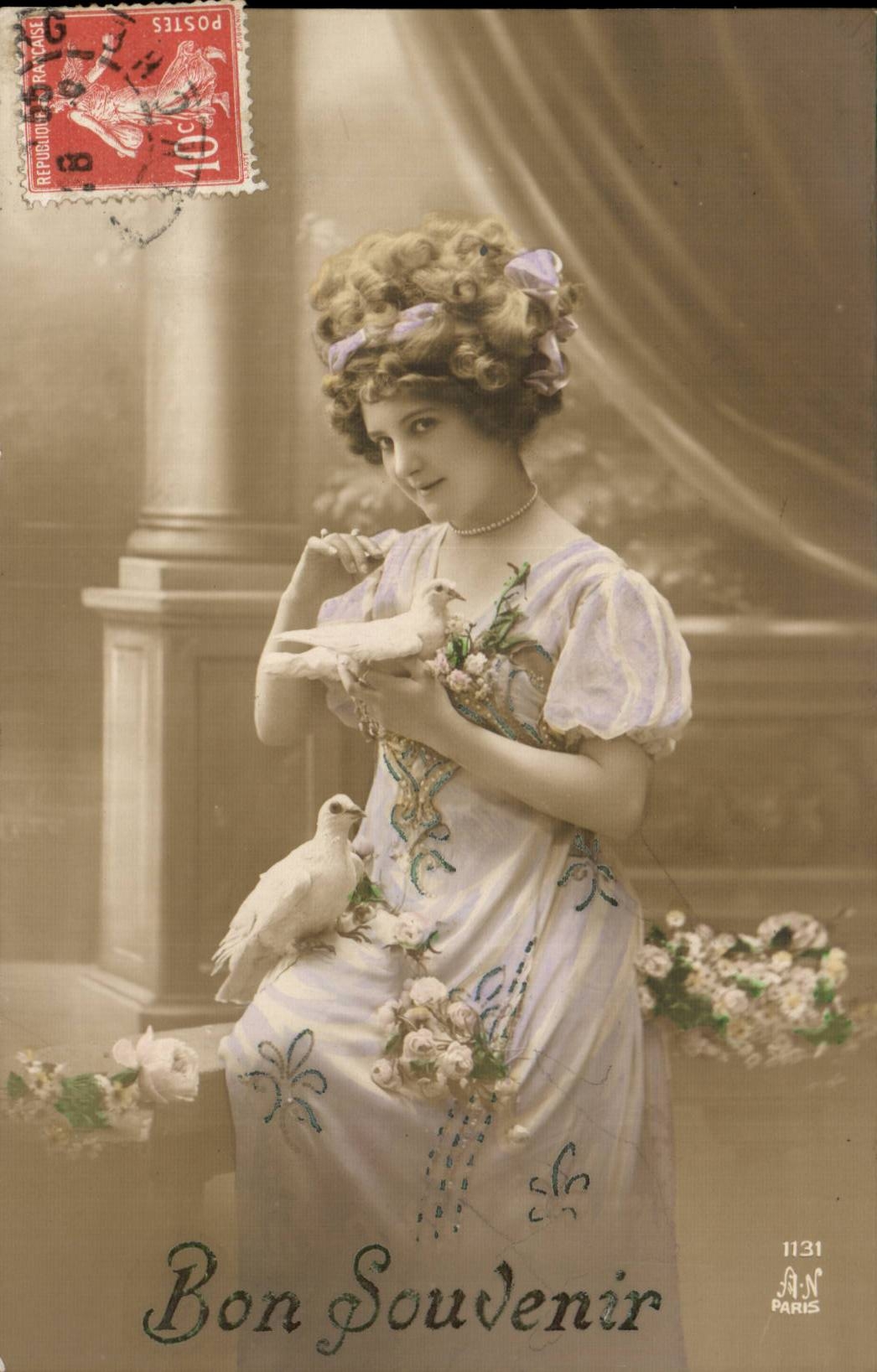 CPA Fantasy Woman Good memory Dove