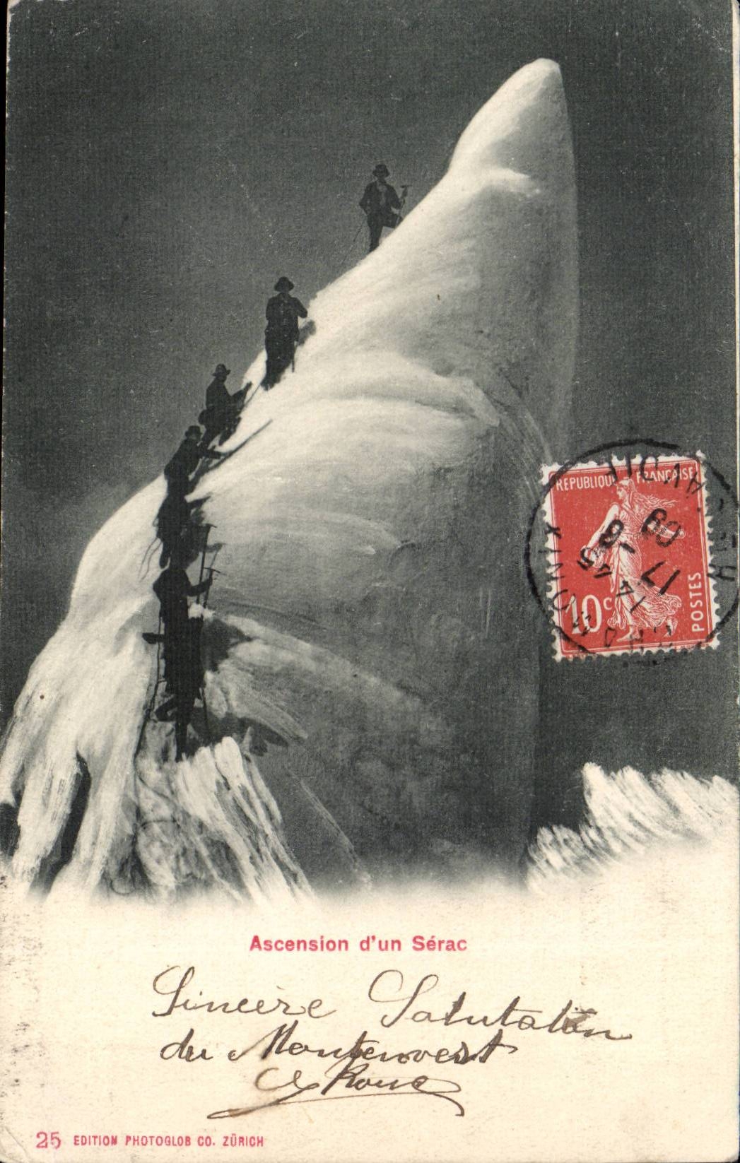 CPA Climbing of a Serac (mountaineers mountain)