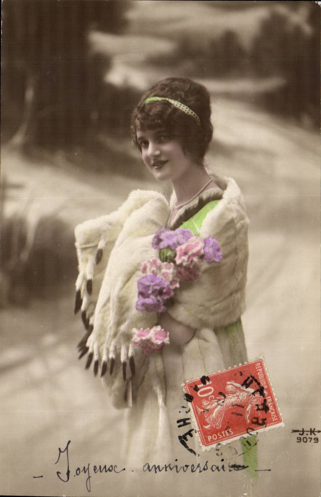 CPA Fantasy Happy Woman birthday