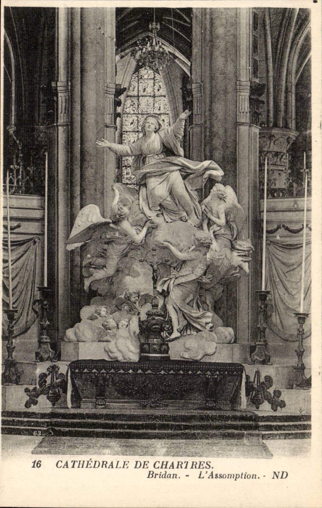 Cathedral of Chartres CPA Bridan the assumption