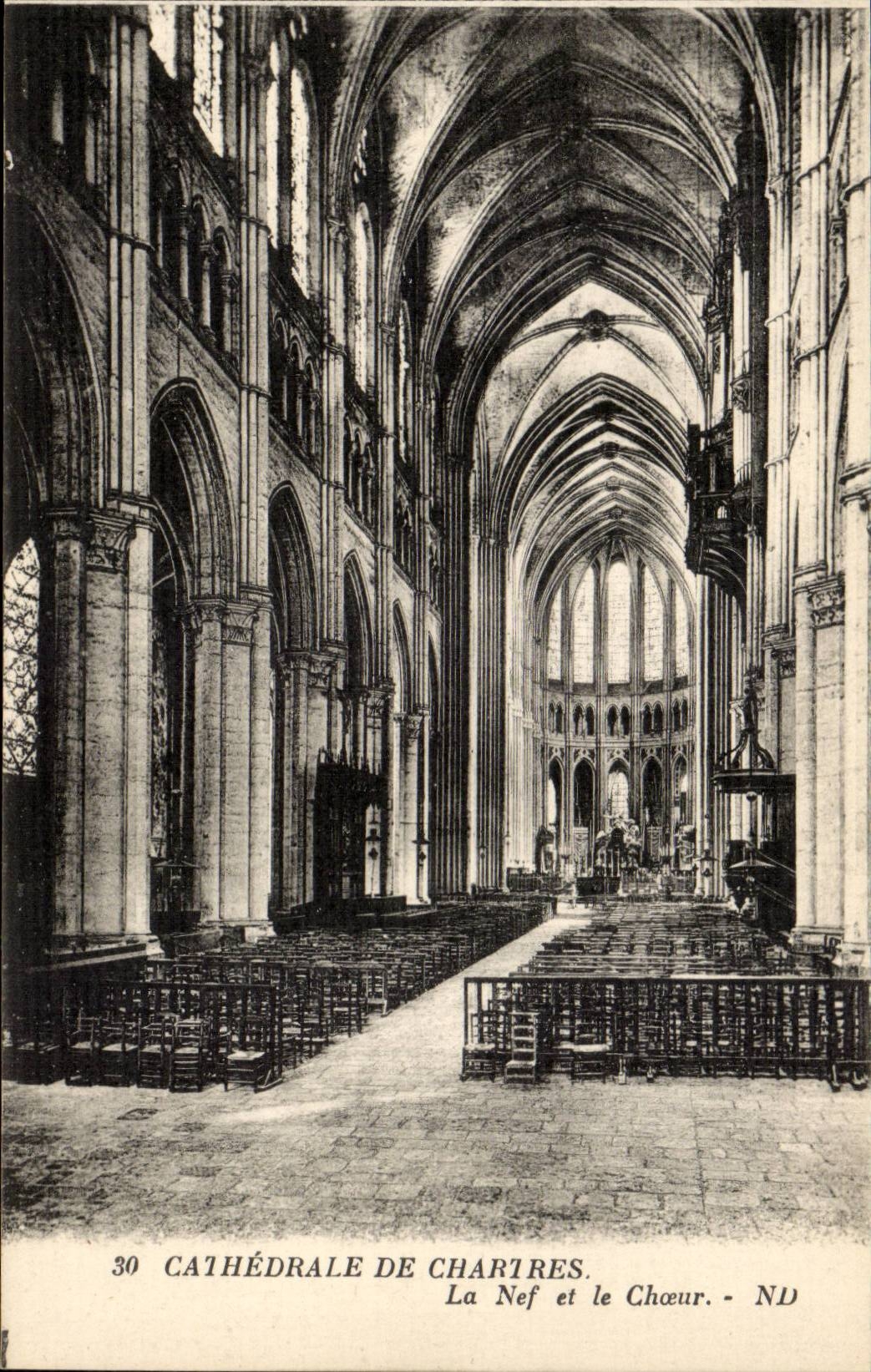 Chartres CPA Cathedral the nave and chorus
