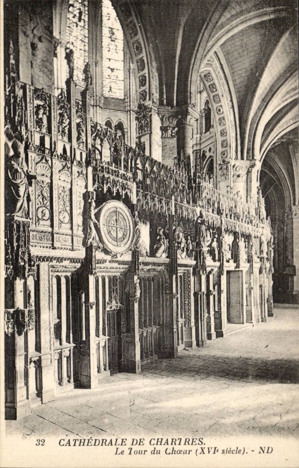 Chartres CPA Cathedral the turn of the chorus (16th)