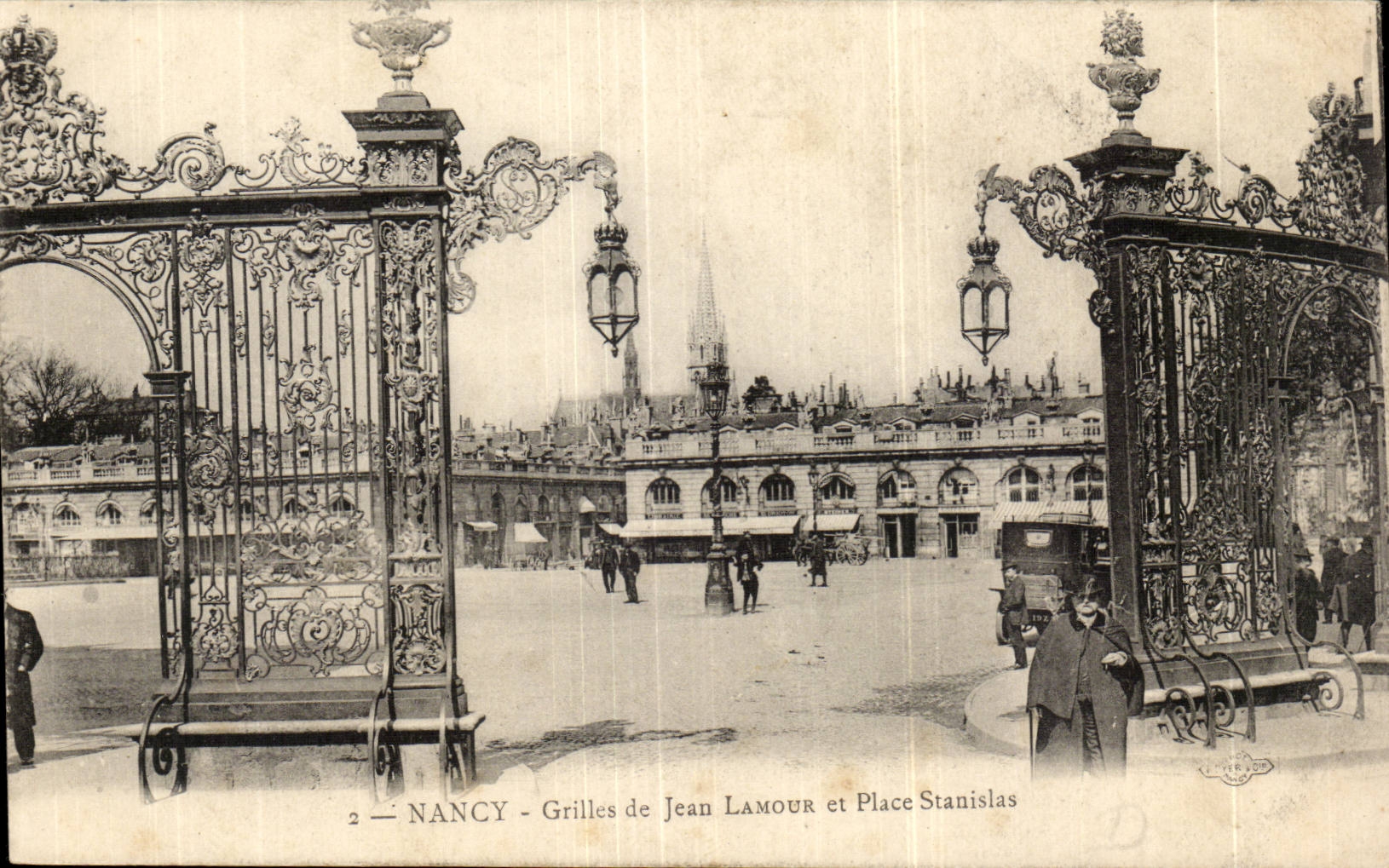 Nancy - Grids of Jean Lamour and Place Stanislas - CPA