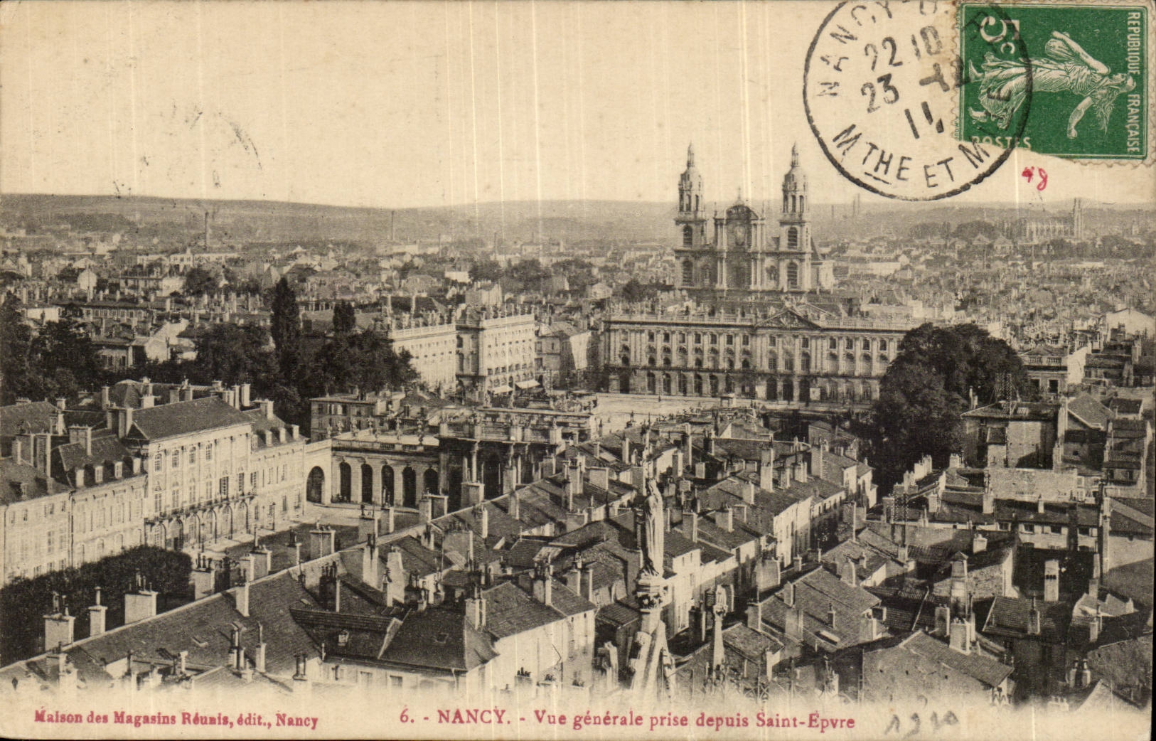 Nancy - Vue Generale prise depuis Saint Epvre - CPA 