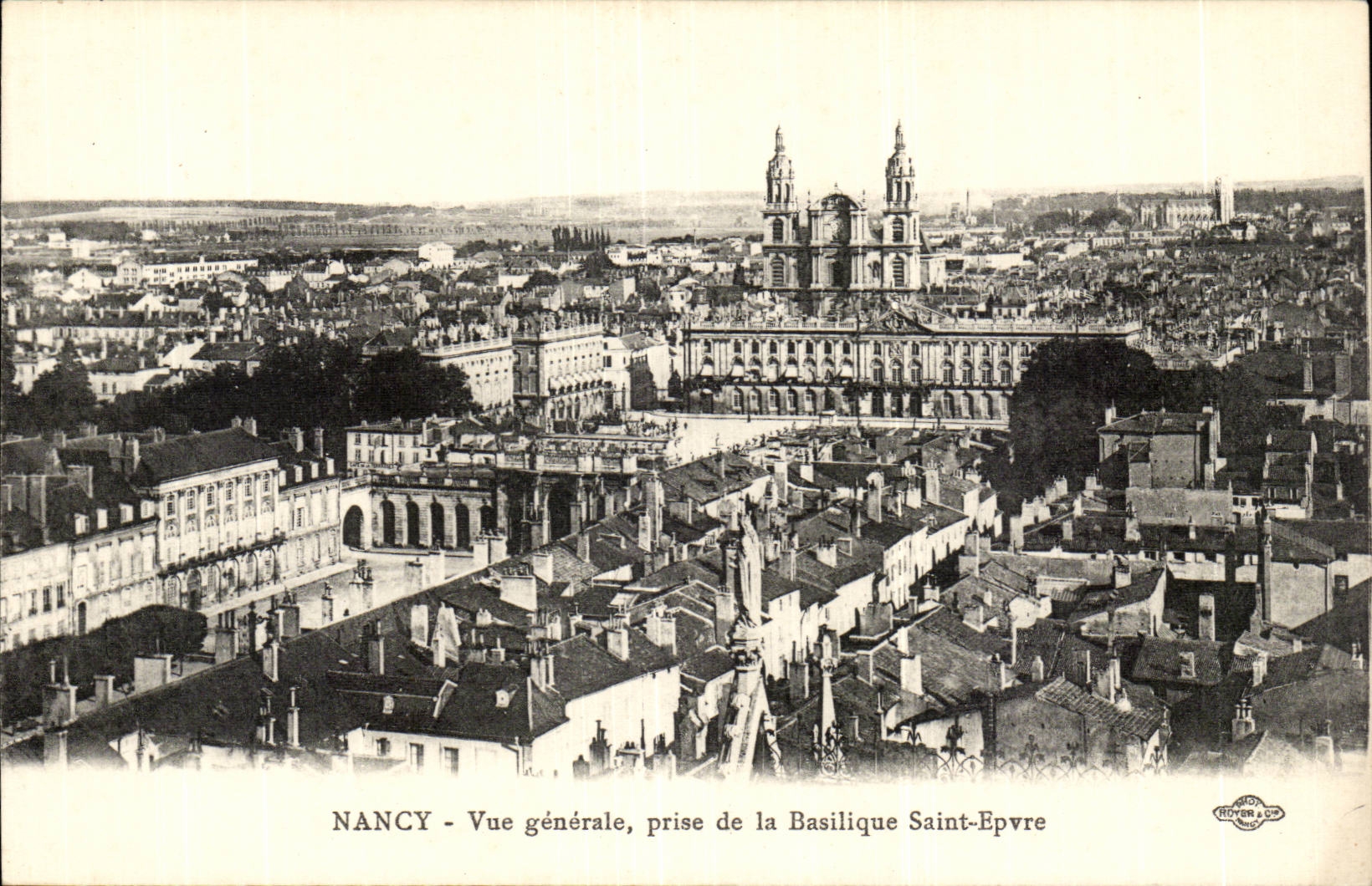 Nancy - Vue Generale prise de la Basiique Saint Epvre - CPA
