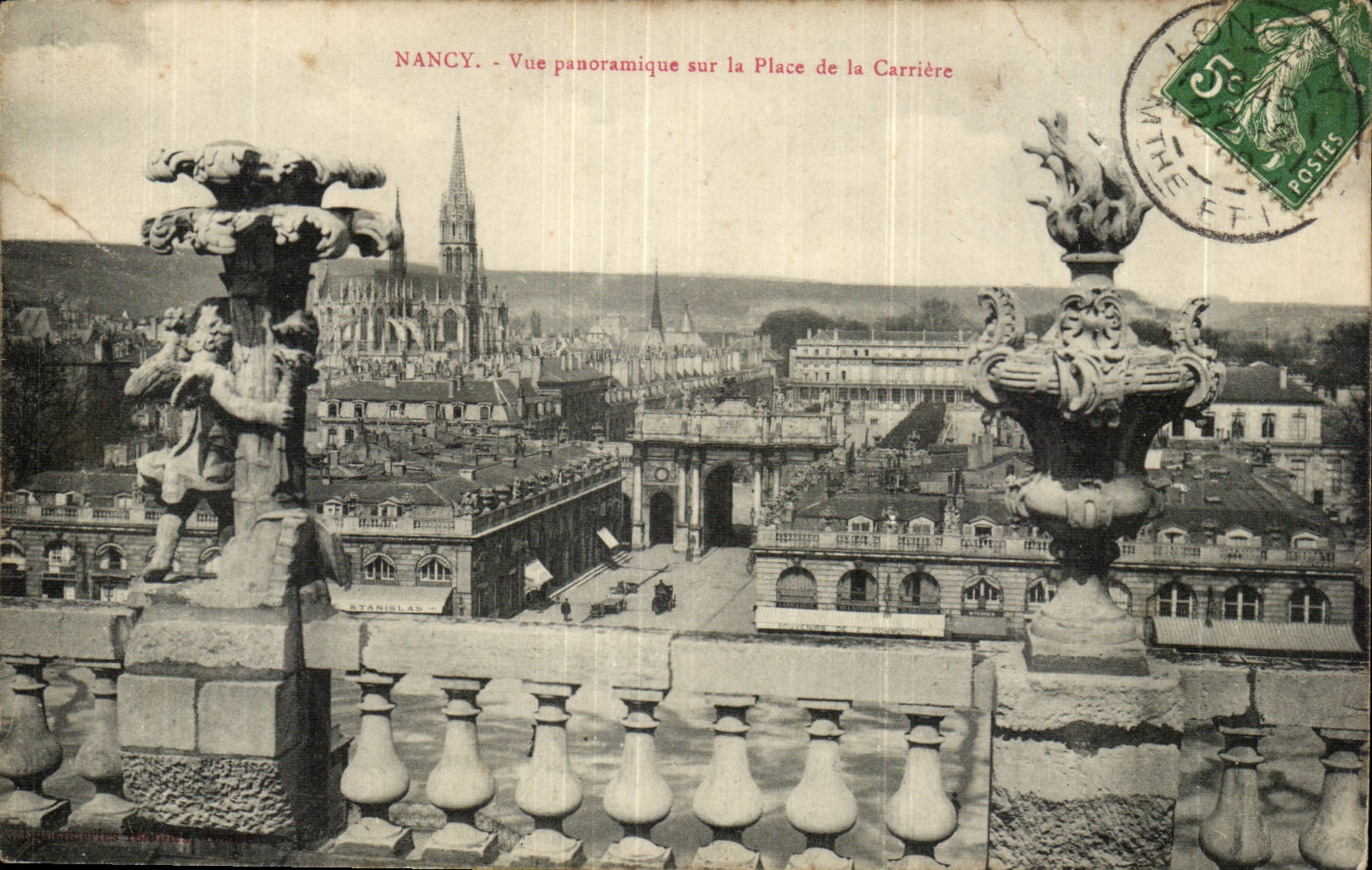 Nancy - Vue Panoramique sur la Place de la carriere - CPA 