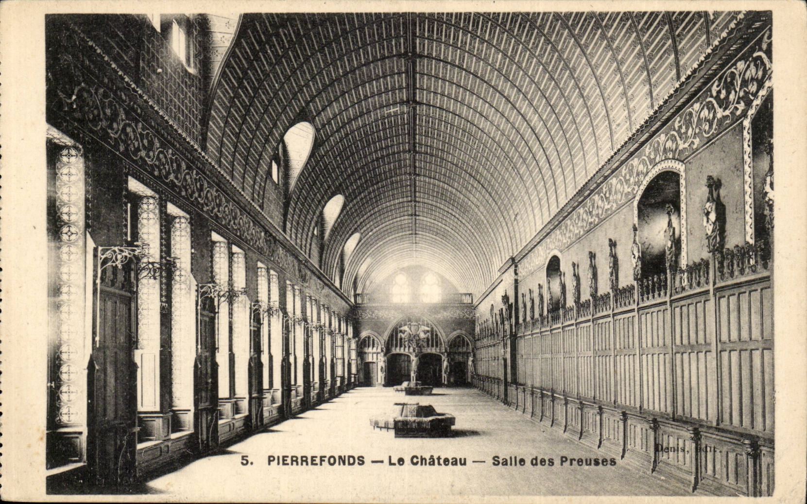 Pierrefonds CPA die Schloss Raume von Preuses