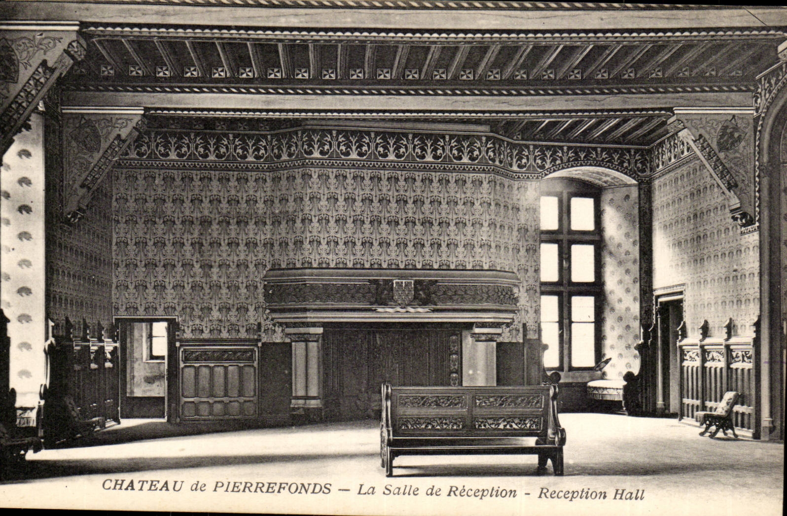 Pierrefonds CPA das Schloss der Raum der Aufnahme