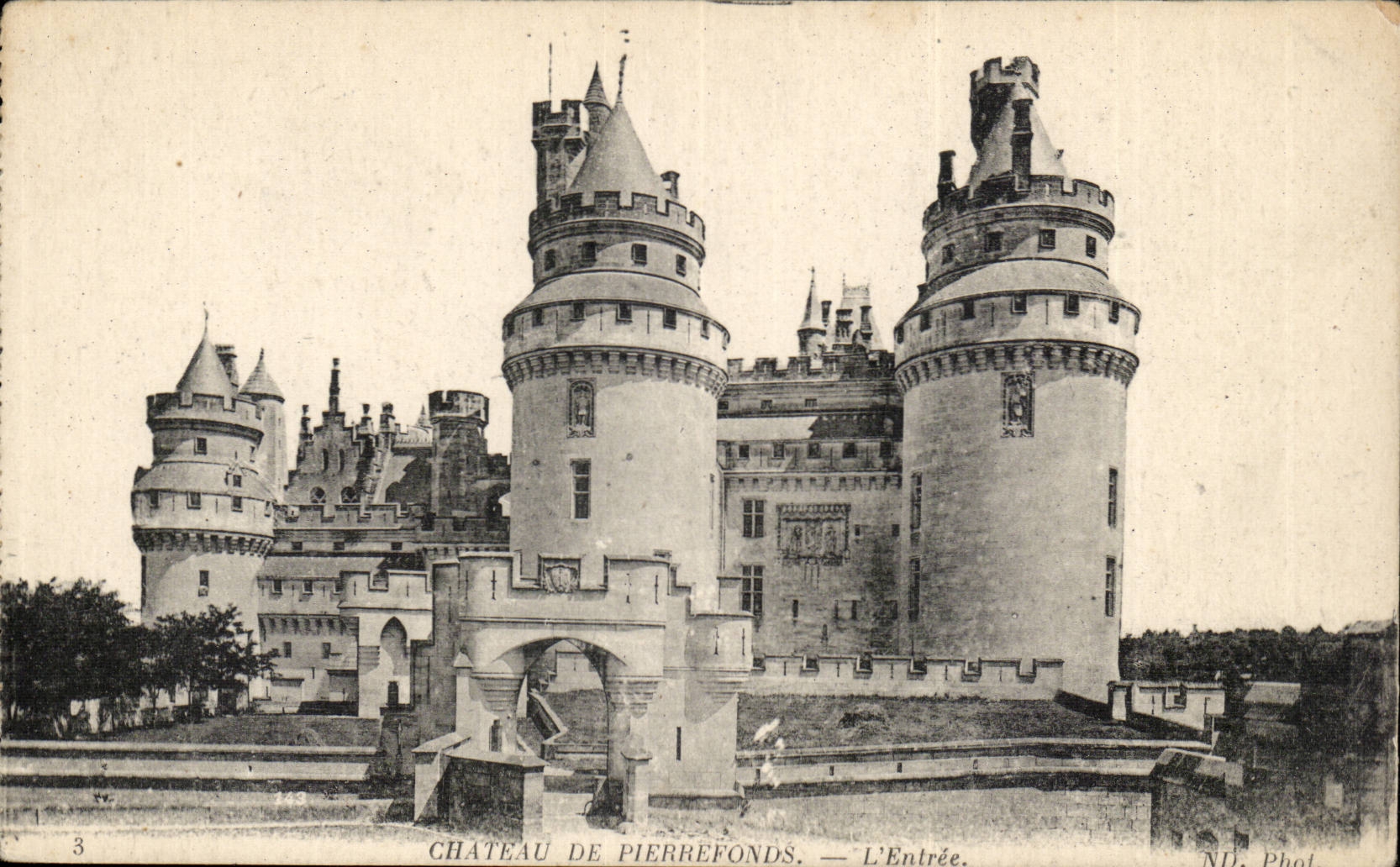 Pierrefonds CPA das Schloss Hereinkommen